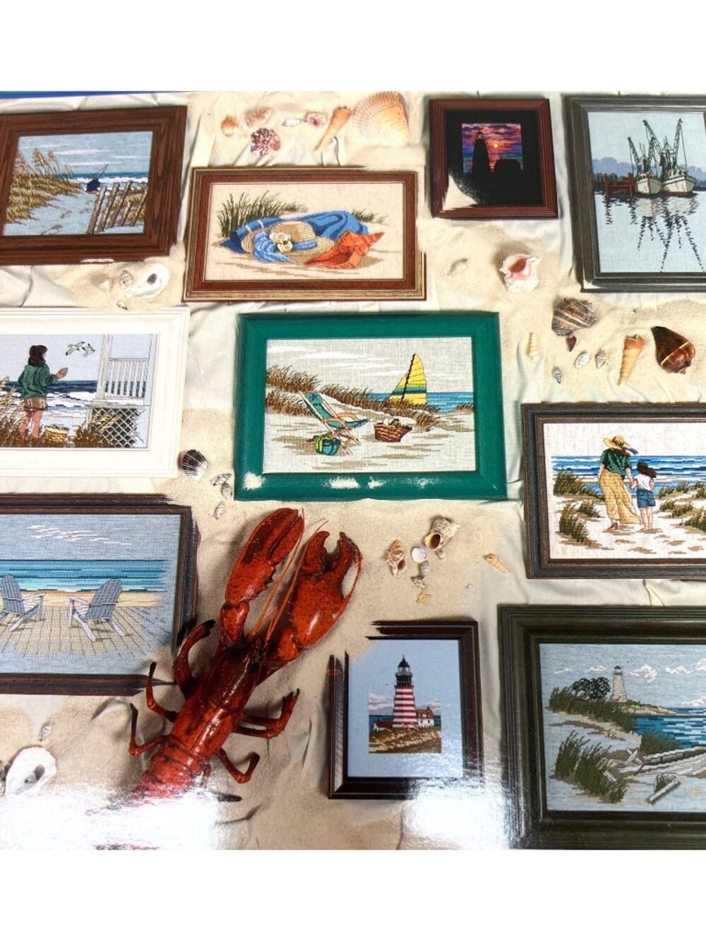 Seaside Stitches By Jeanette Crews Designs Cross-Stitch Book Coastal Patterns